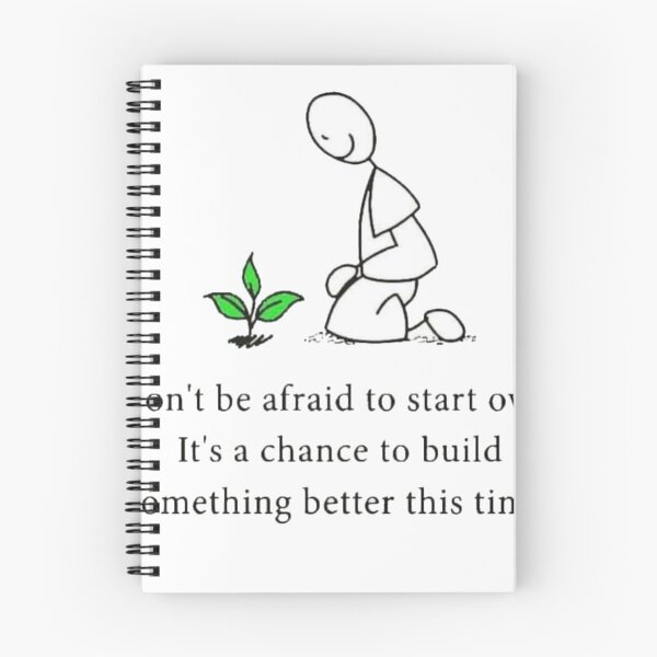 Item preview, Don't be afraid to star over , it's chance to build something better  this time t-shirt  designed and sold by Frangi_Pane_ Magazine.