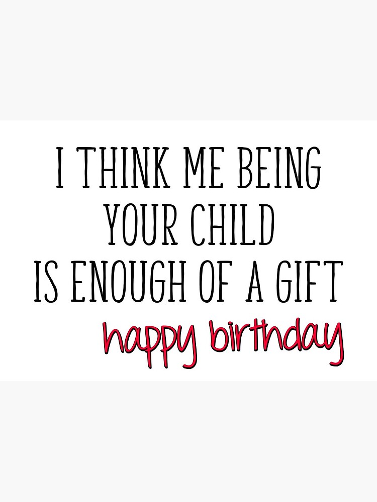 Funny Dad birthday card idea - Funny Mom birthday card - Birthday Gift