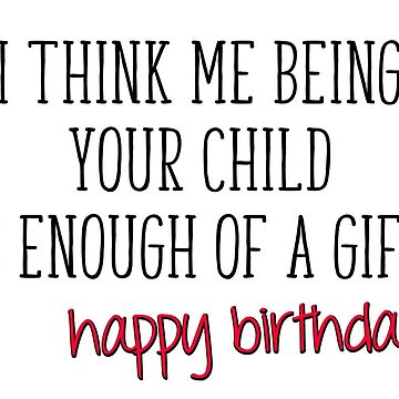 Funny Birthday Mom Dad Card Happy Birthday From Your Favorite Child