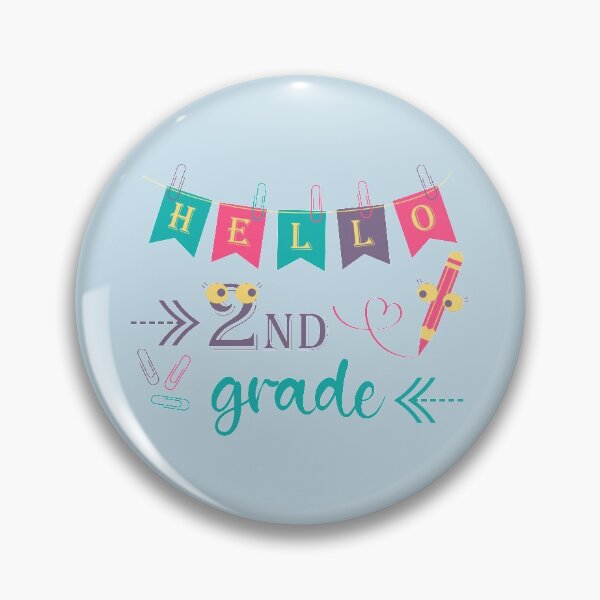 Item preview, Hello second grade Hello 2nd grade designed and sold by CutieBlue.