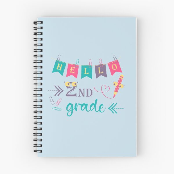 Item preview, Hello second grade Hello 2nd grade designed and sold by CutieBlue.