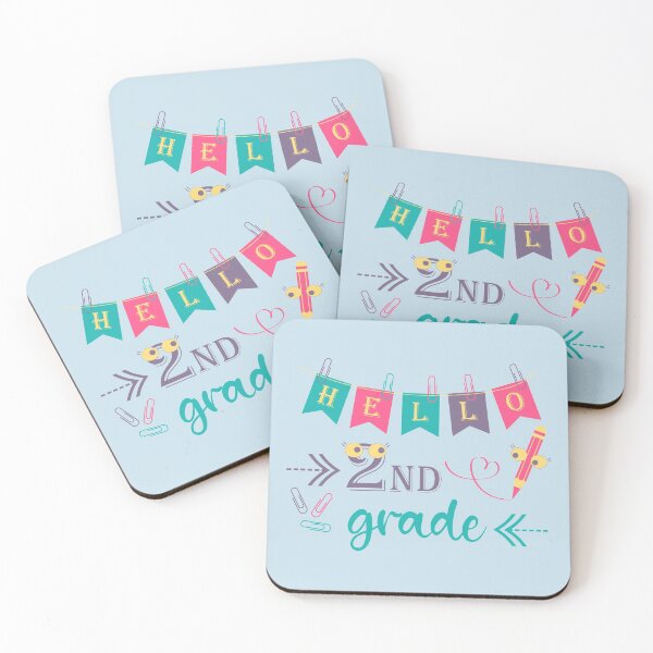 Item preview, Hello second grade Hello 2nd grade designed and sold by CutieBlue.