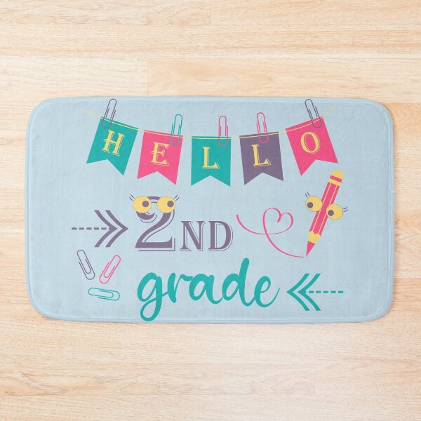 Item preview, Hello second grade Hello 2nd grade designed and sold by CutieBlue.