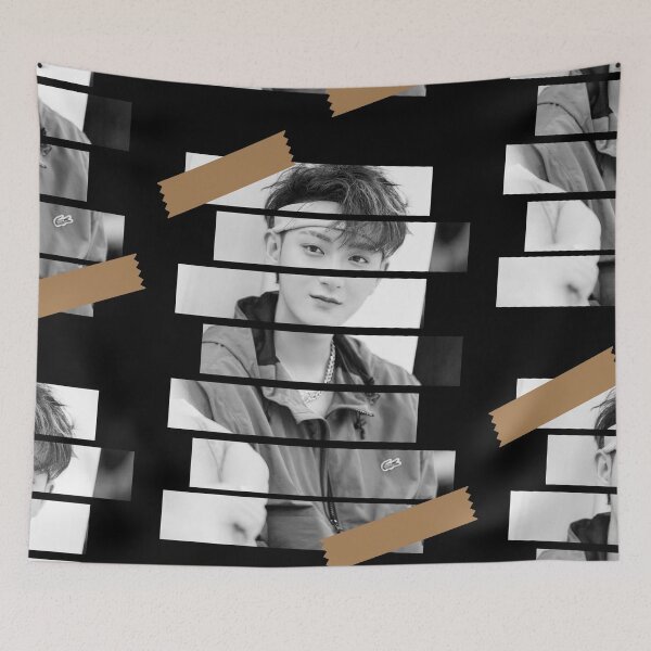 Item preview, Huang Zitao EXO Tao Korean Kpop Monochrome Stripe Design designed and sold by Piosenka Art.