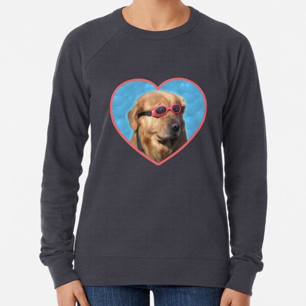 Pegatinas Doggo: Perro Nadador Sudadera ligera
