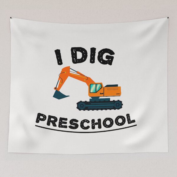Item preview, I Dig Preschool designed and sold by Rachid-Art.