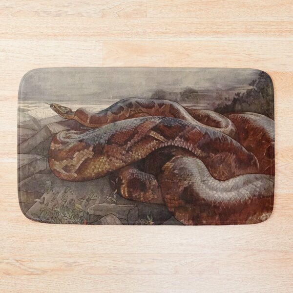 Item preview, Giant python illustration designed and sold by Vintage Designs +.