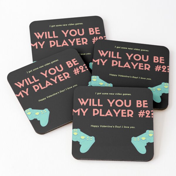 Item preview, Valentines day gamer - Will you be my player number 2?  designed and sold by TheContactor.