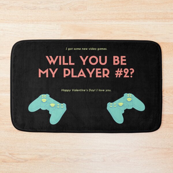 Item preview, Valentines day gamer - Will you be my player number 2?  designed and sold by TheContactor.
