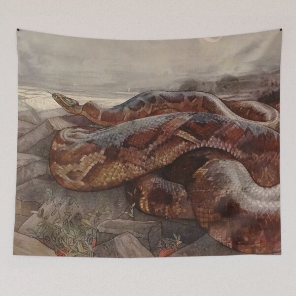 Item preview, Giant python illustration designed and sold by Vintage Designs +.
