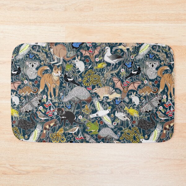 Item preview, fauna Australiana - teal designed and sold by Claire Bowley.