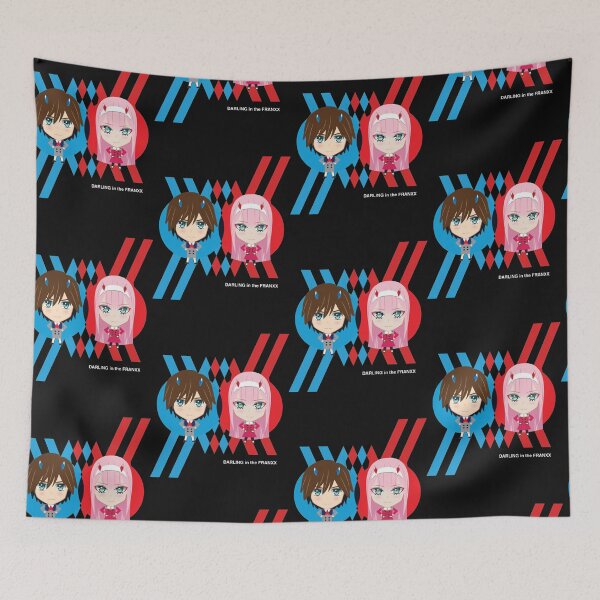 Aperçu de l'œuvre Darling In The Franxx - T-shirt Zero Two et Hiro essentiel créée et vendue par KaylahKoepp.