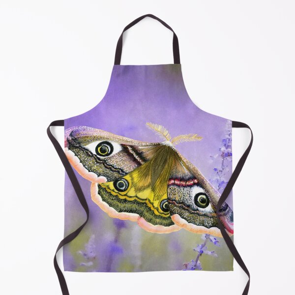 Item preview, Emperor Hawk Moth on Lavender Watercolor Painting Wildlife Artwork designed and sold by Alison Langridge.