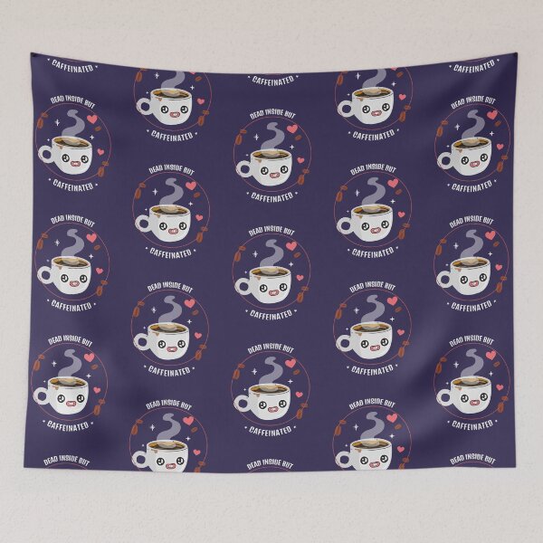 Item preview, Dead Inside But Caffeinated - Cute Cup designed and sold by PlebFashun.