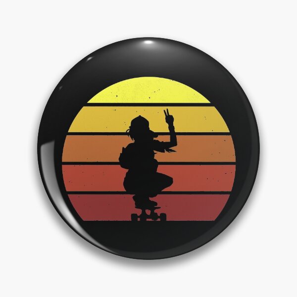 Item preview, Skater Girl Retro Vintage Skateboard Skateboarding designed and sold by LewisVidales.