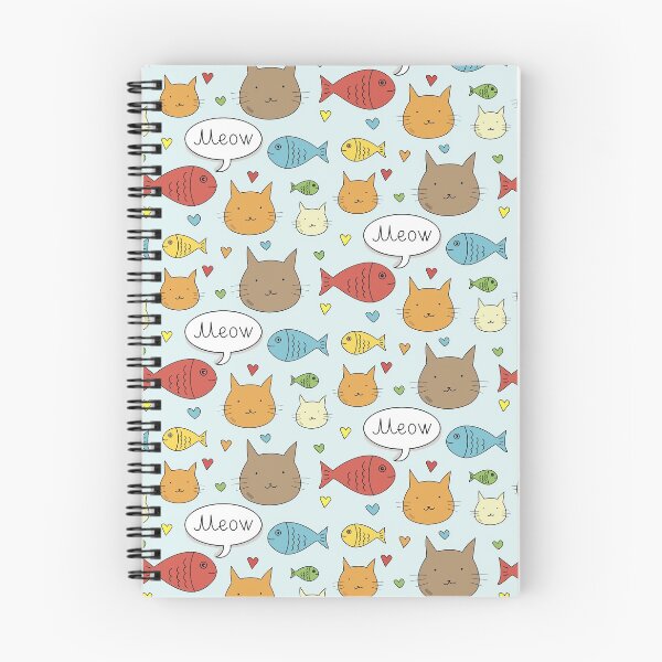 Item preview, Fish and cats pattern designed and sold by Kate-shop.