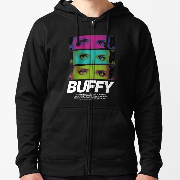 Buffy The Vampire Slayer Buffy Eyes Stack Zipped Hoodie