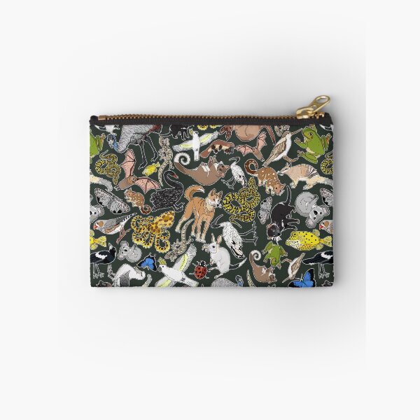 Item preview, fauna Australiana scatter - bottle green designed and sold by Claire Bowley.