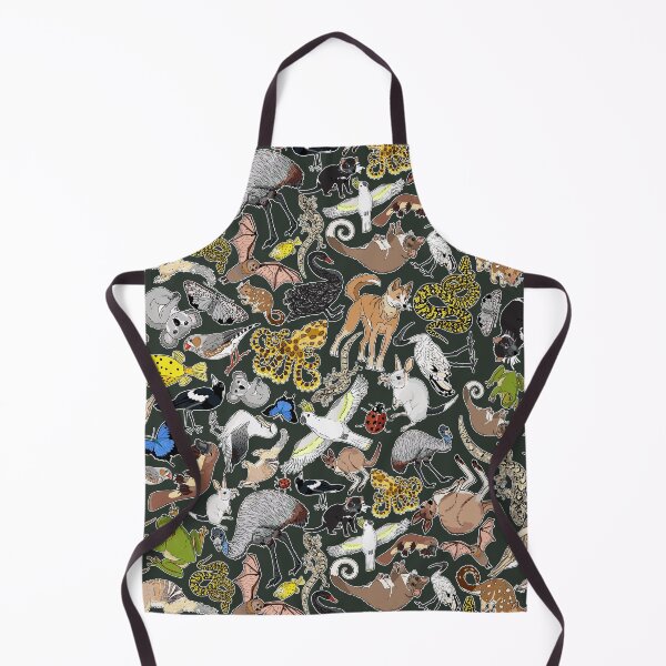 Item preview, fauna Australiana scatter - bottle green designed and sold by Claire Bowley.