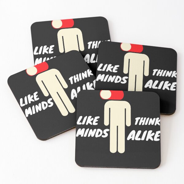 Item preview, Like Minds Think Alike - Sticker / T-shirt designed and sold by RadBmd.