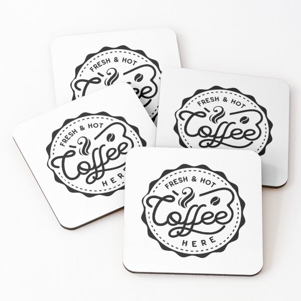 Item preview, Fresh and hot coffee label designed and sold by designArt95.