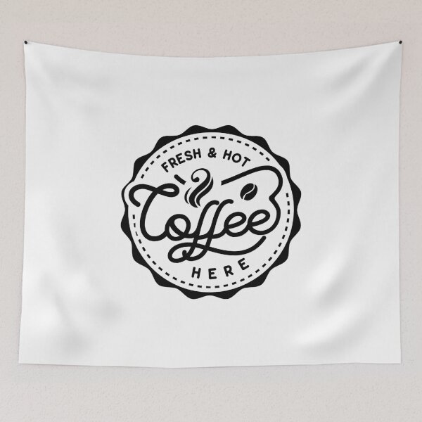 Item preview, Fresh and hot coffee label designed and sold by designArt95.