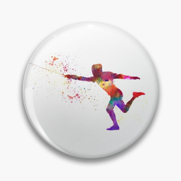 Item preview, Watercolor fencing contest designed and sold by paulrommer.