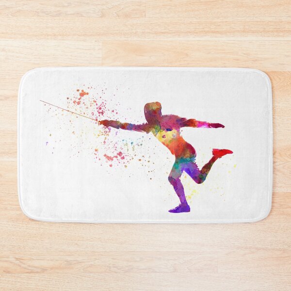 Item preview, Watercolor fencing contest designed and sold by paulrommer.