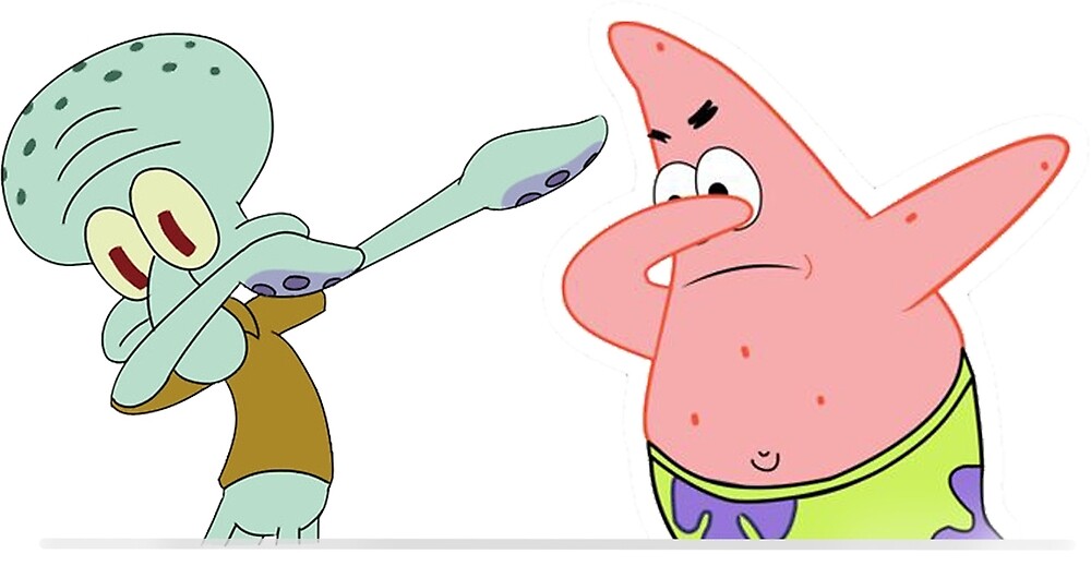 Squadward and Patrick Dab by kaspze3.