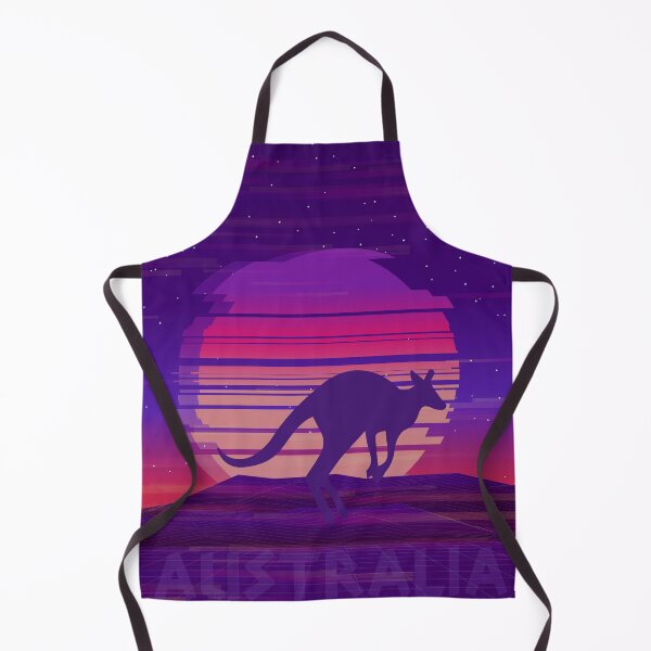 Item preview, Australia Kangaroo 70s Retro Sunset designed and sold by SLGreenArrow.