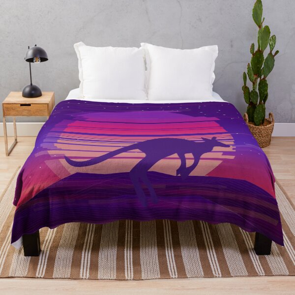 Item preview, Australia Kangaroo 70s Retro Sunset designed and sold by SLGreenArrow.