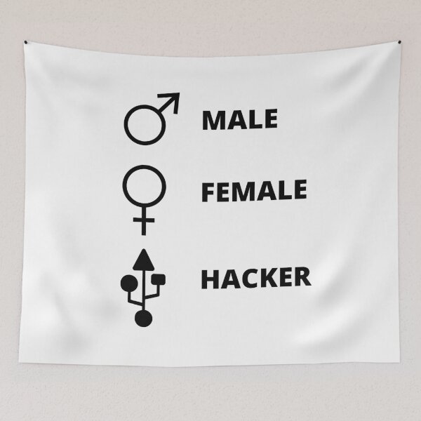 Item preview, Male, Female, hacker? designed and sold by TheContactor.