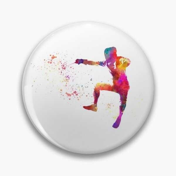 Item preview, Watercolor fencing contest designed and sold by paulrommer.