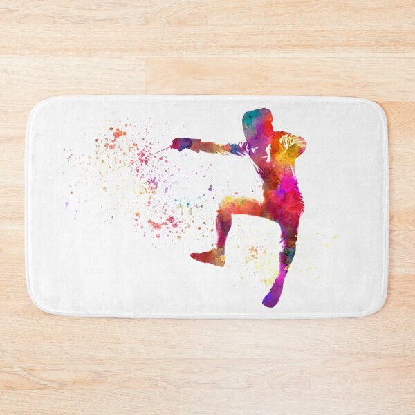Item preview, Watercolor fencing contest designed and sold by paulrommer.