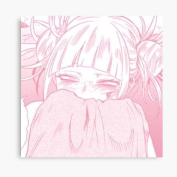 Heart eyes pink Aesthetic Anime pfp Photographic Print for Sale by  otakubento2020