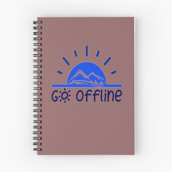 Item preview, Go Offline Funny Hiking Sayings  designed and sold by Zoo-Moo.