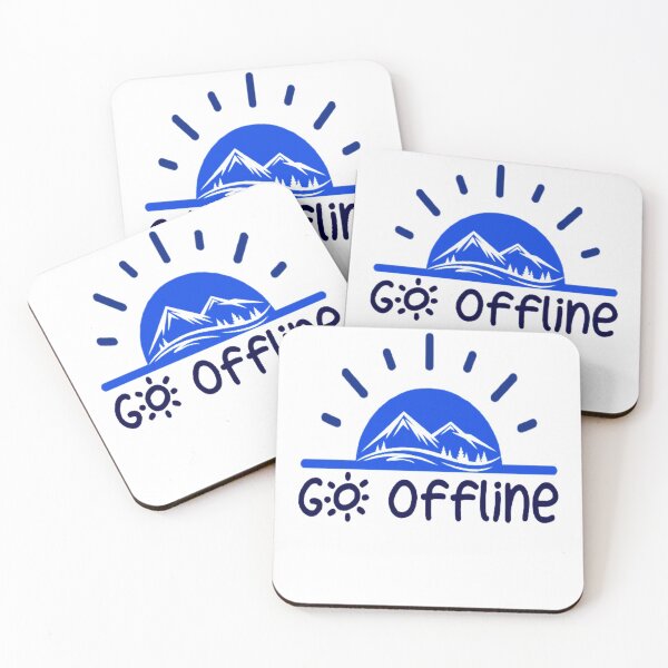 Item preview, Go Offline Funny Hiking Sayings  designed and sold by Zoo-Moo.
