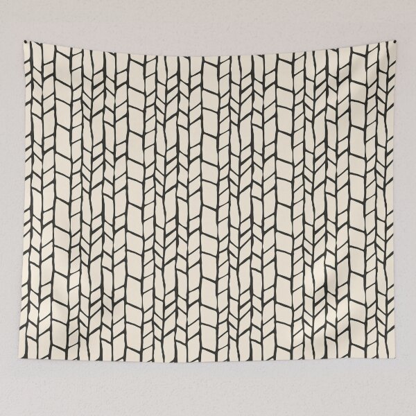 Item preview, Branching Out Pattern Cream Charcoal  designed and sold by inkjevetta.
