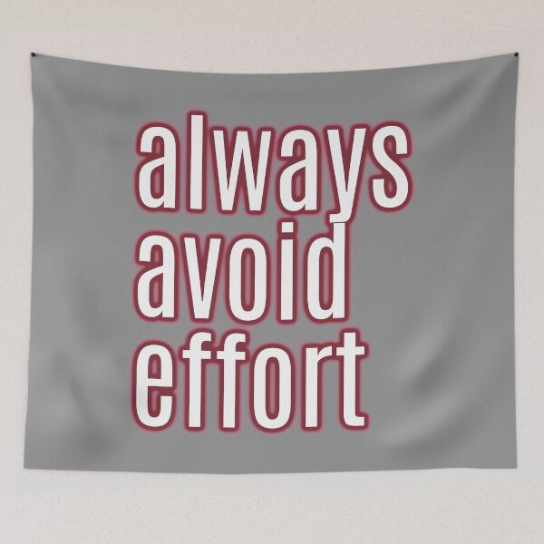 Item preview, avoid effort , bad advice, useless attitude, hilarious lazyness designed and sold by underdogsgrit.