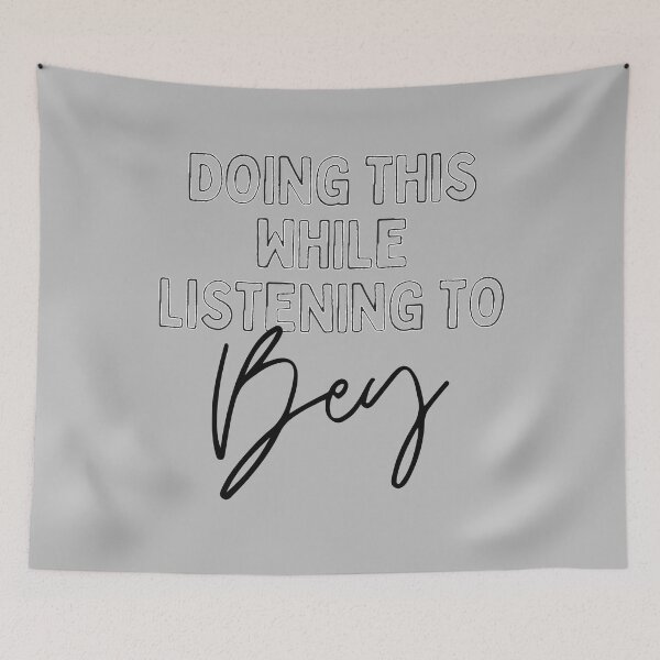 Item preview, Now Playing: BEYONCE in Black Typography Print designed and sold by lineartdesigns.