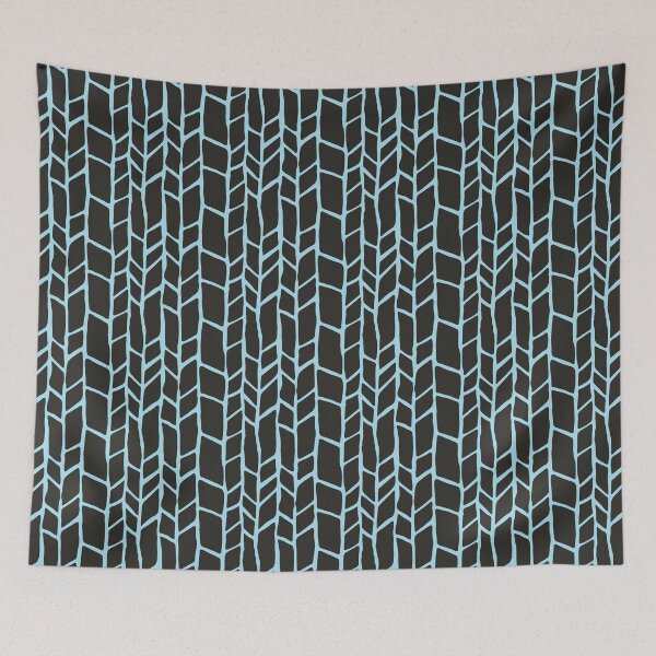 Item preview, Branching Out Pattern Charcoal Turquoise  designed and sold by inkjevetta.