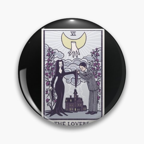 Item preview, Les amoureux - Tarot - Famille Addams Top duo designed and sold by NoeBarrows.