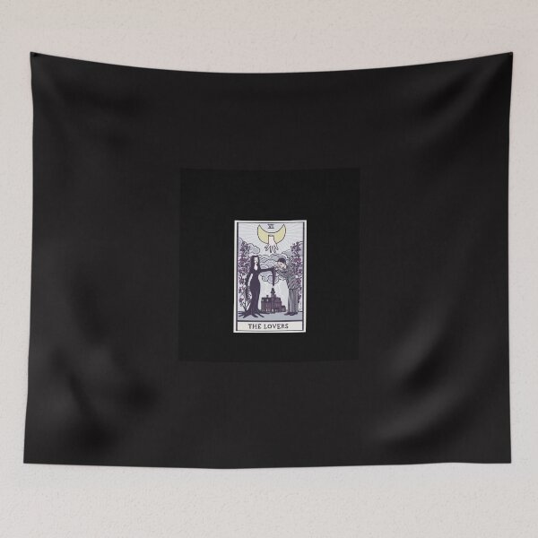 Item preview, Les amoureux - Tarot - Famille Addams Top duo designed and sold by NoeBarrows.