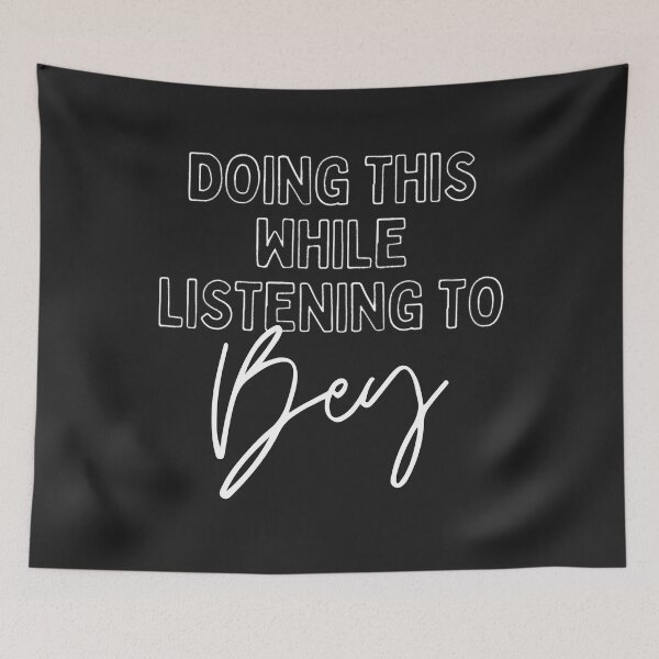 Item preview, Now Playing: BEYONCE in White Typography Print designed and sold by lineartdesigns.