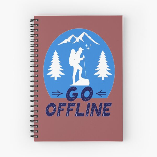Item preview, Go Offline Funny Hiking Sayings  designed and sold by Zoo-Moo.