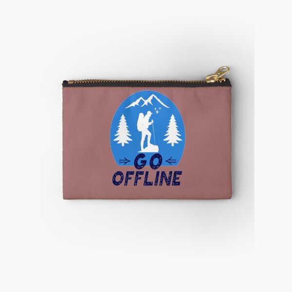 Item preview, Go Offline Funny Hiking Sayings  designed and sold by Zoo-Moo.