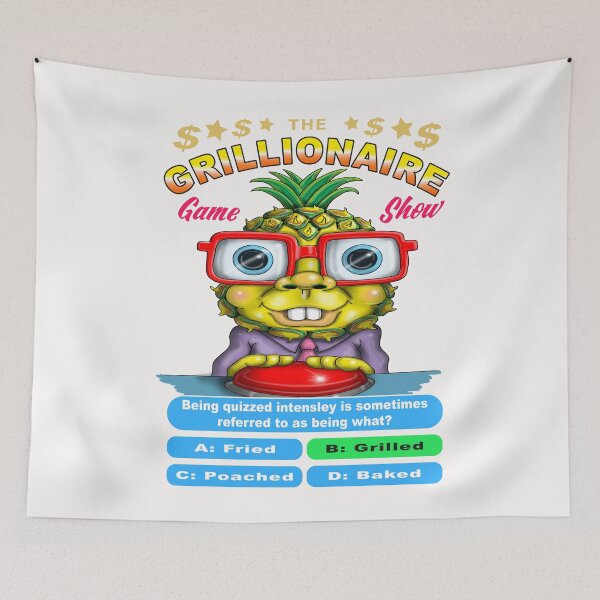 Item preview, Grilled Pineapple Funny Ananas Quiz Show Pun designed and sold by Status71.