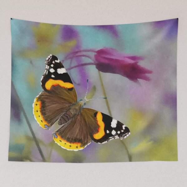 Item preview, Red Admiral Butterfly Watercolor Painting Wildlife Artwork designed and sold by Alison Langridge.