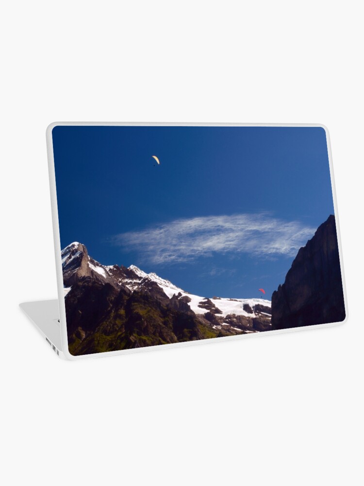 Thumbnail 1 of 2, Laptop Skin, Above the Alps designed and sold by Mallorn.