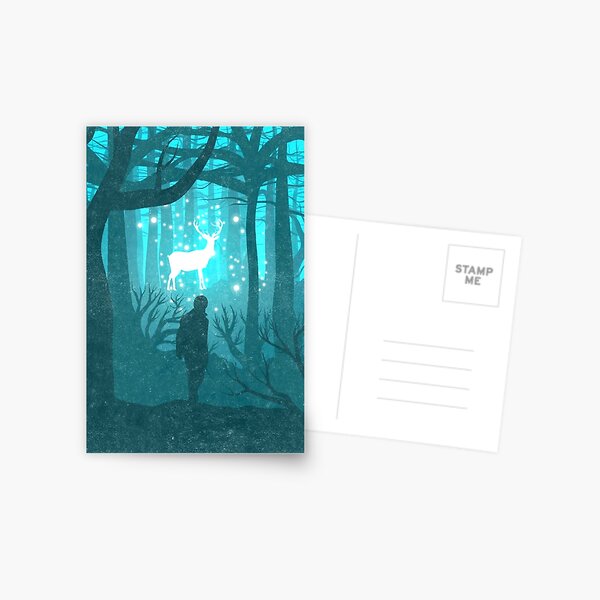 Hirsch Postkarte